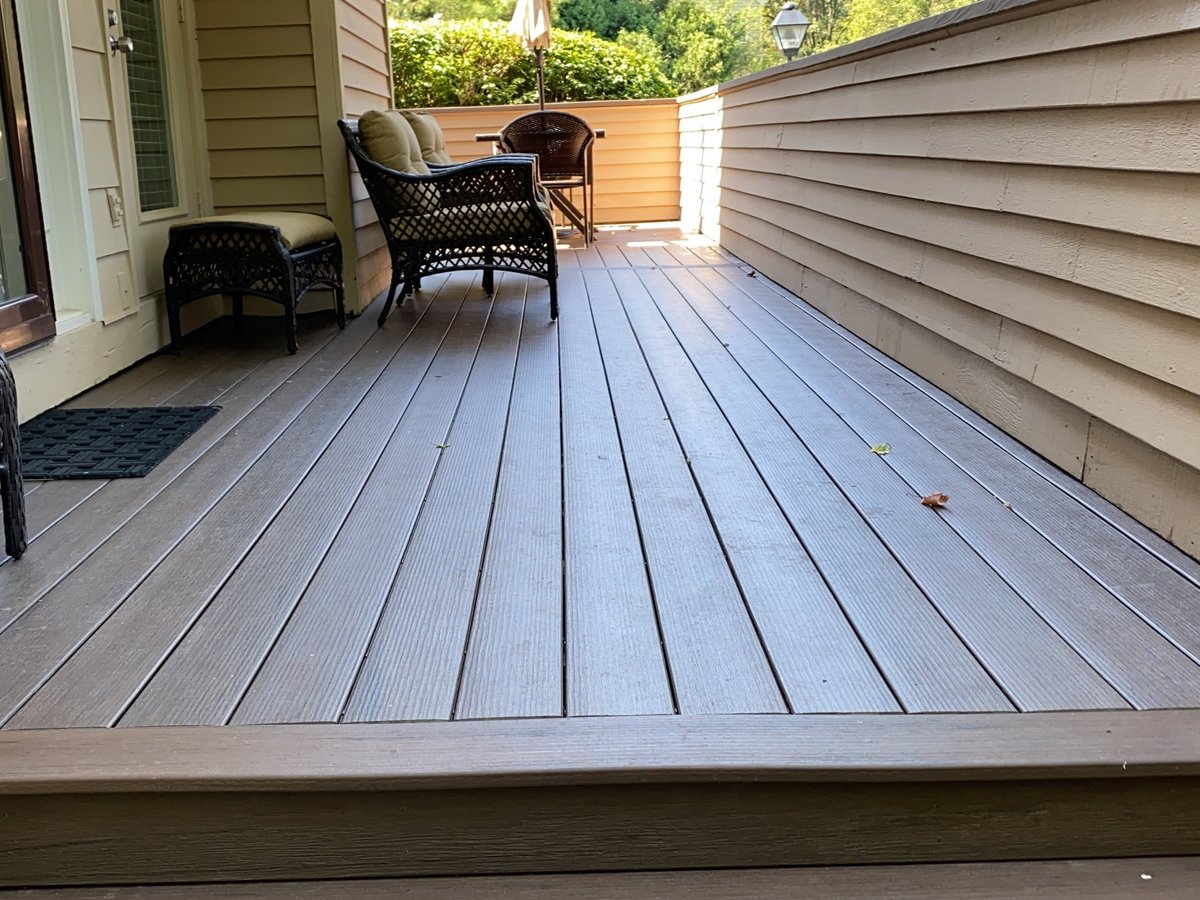 Refinished residential deck